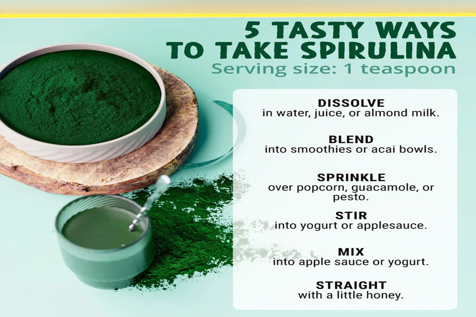 Personalized Spirulina Products: Fortified Blends for Health