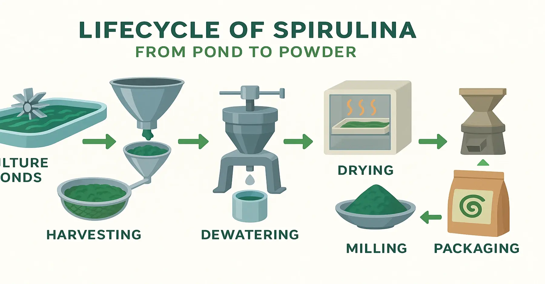 Spirulina Life Cycle: From Culture to Harvest