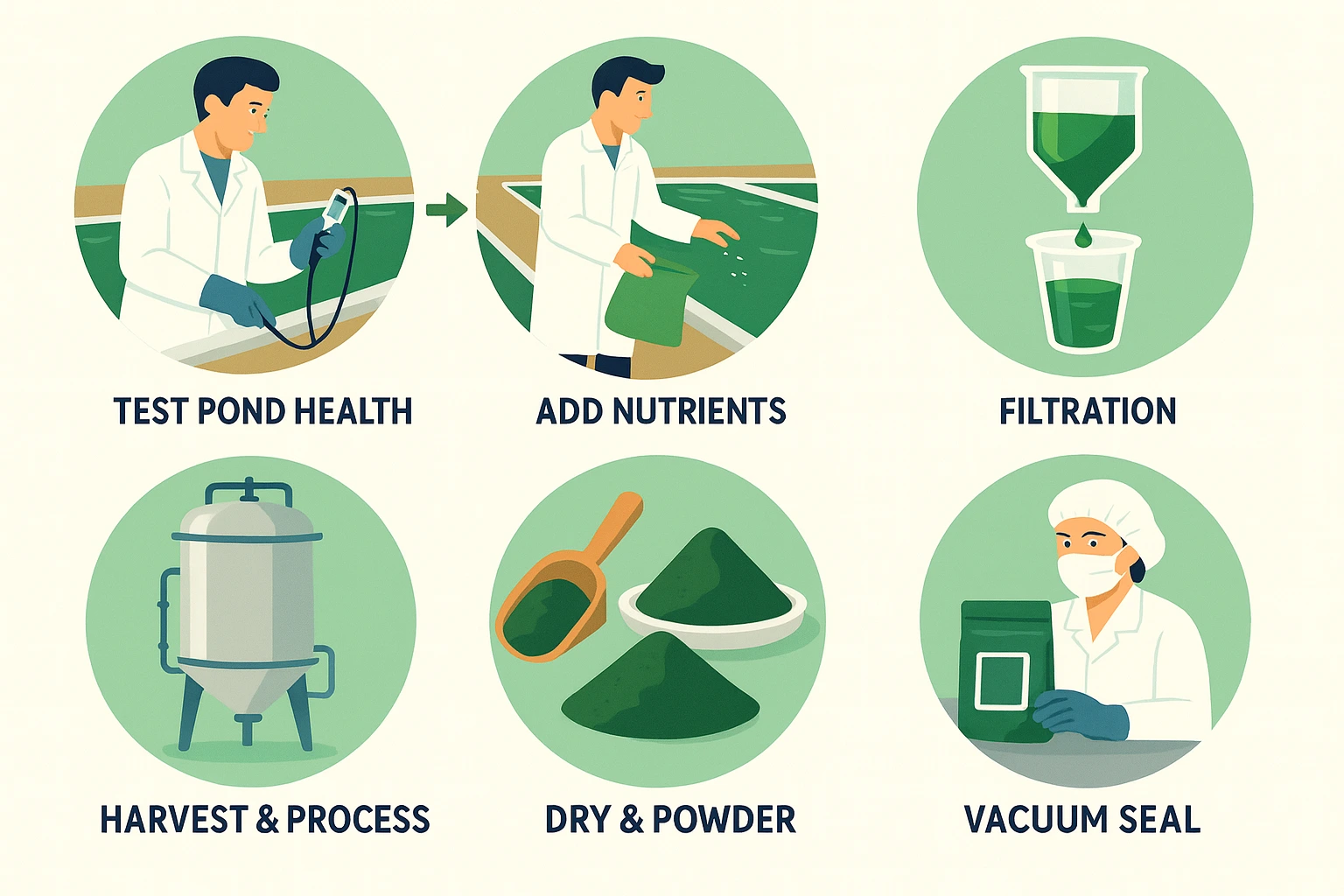 A Day in the Life of a Spirulina Farm