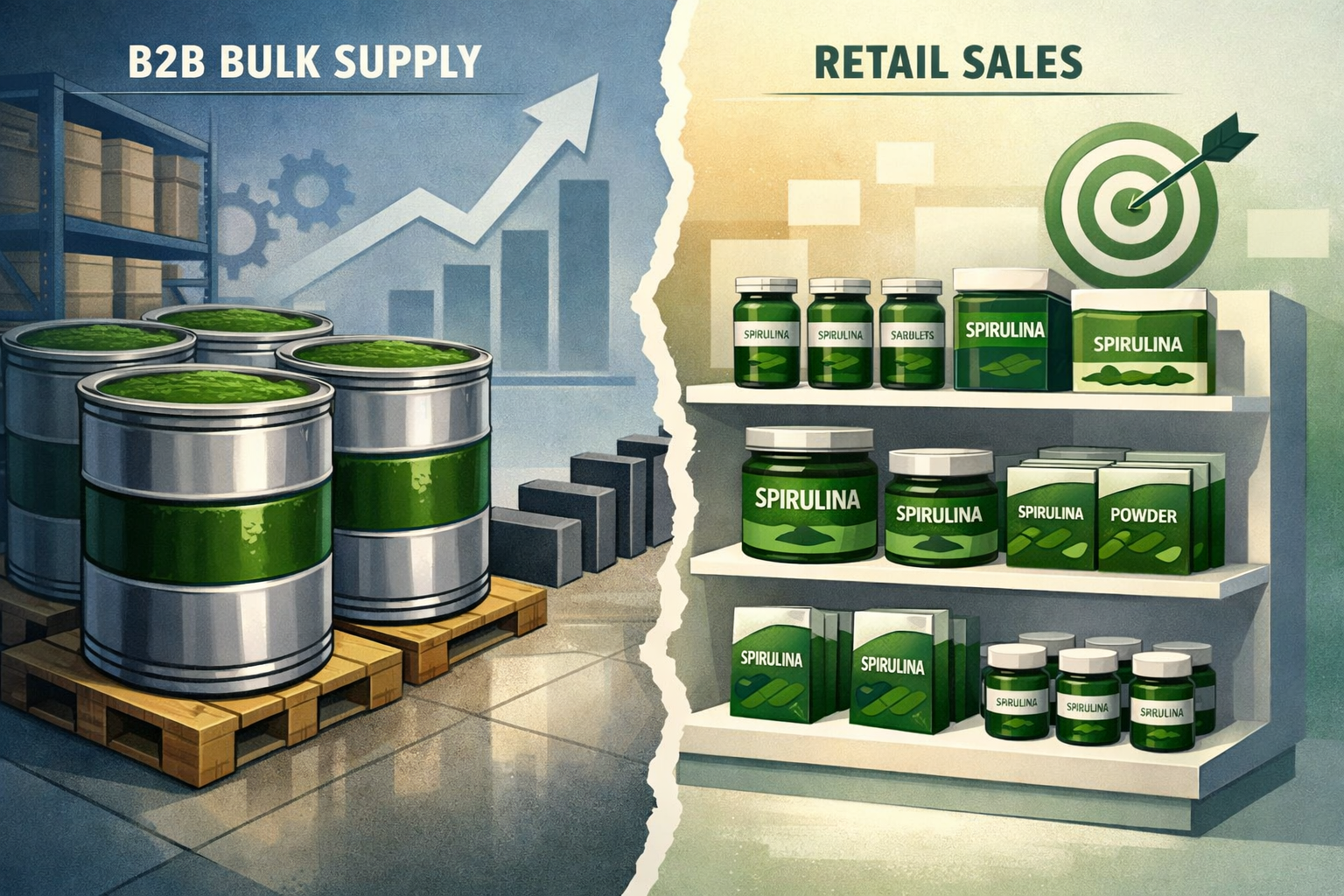 Choosing Between B2B Bulk vs Retail Spirulina Sales