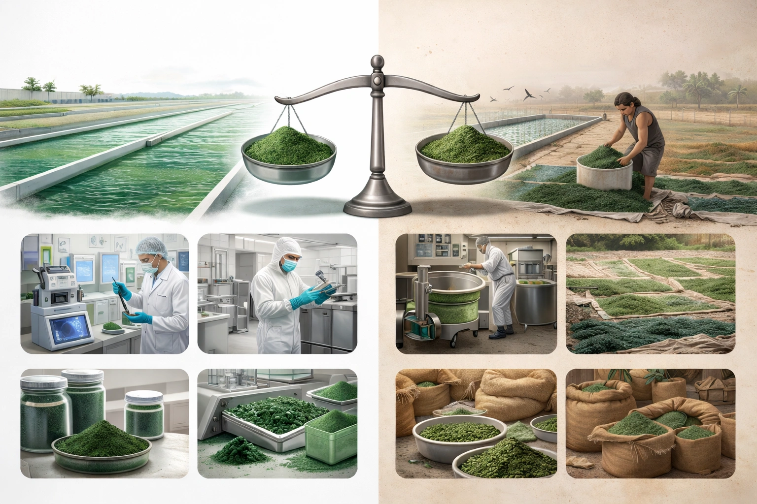 Difference Between Spirulina for Human Use vs Animal Feed