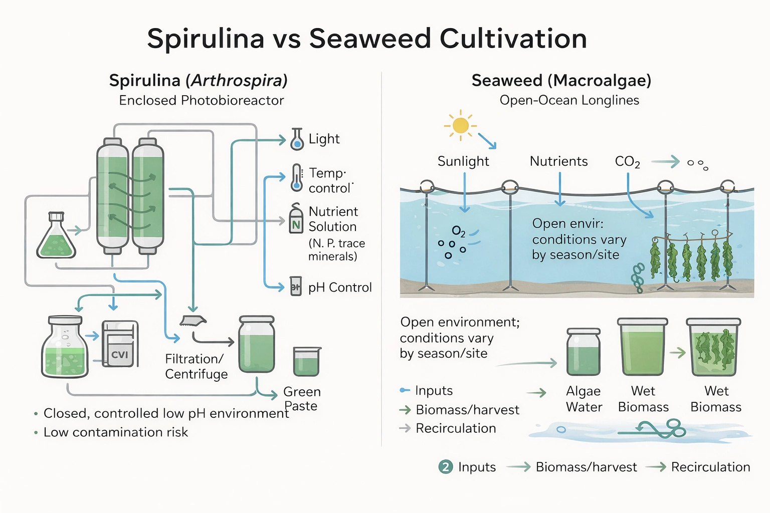Spirulina Algae Cultivation_ How It_s Different from Seaweed