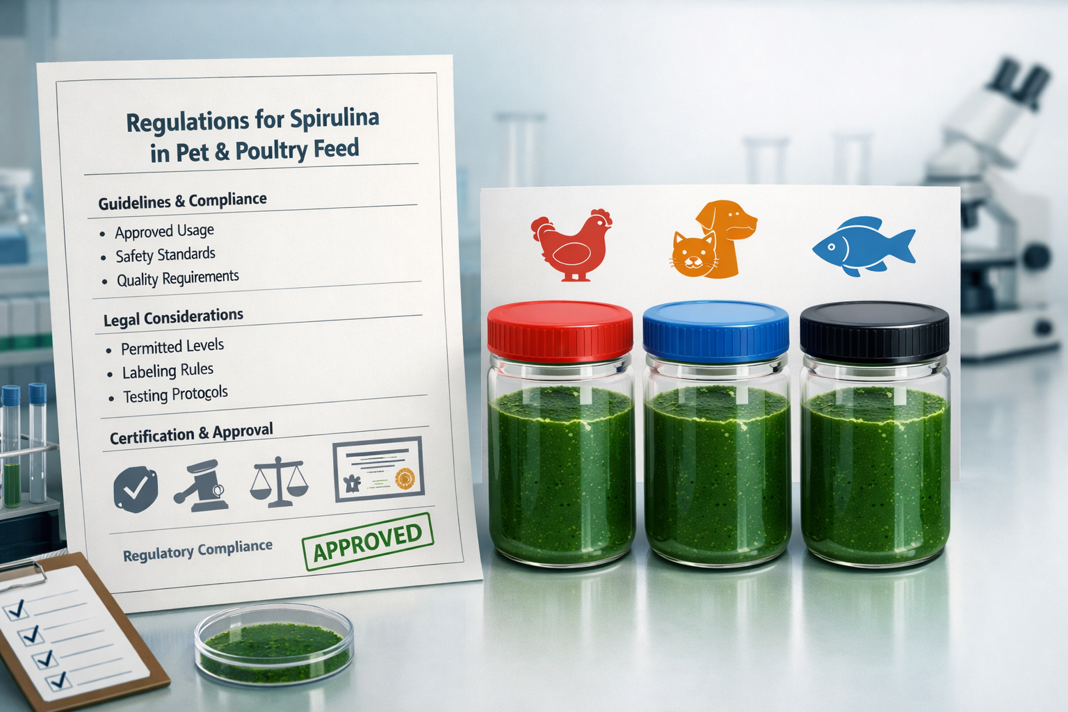 Spirulina for Pet and Poultry Feed_ What’s Allowed_