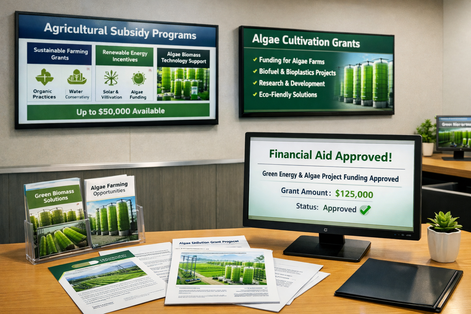 Can we get any help from the government to setup a spirulina farm