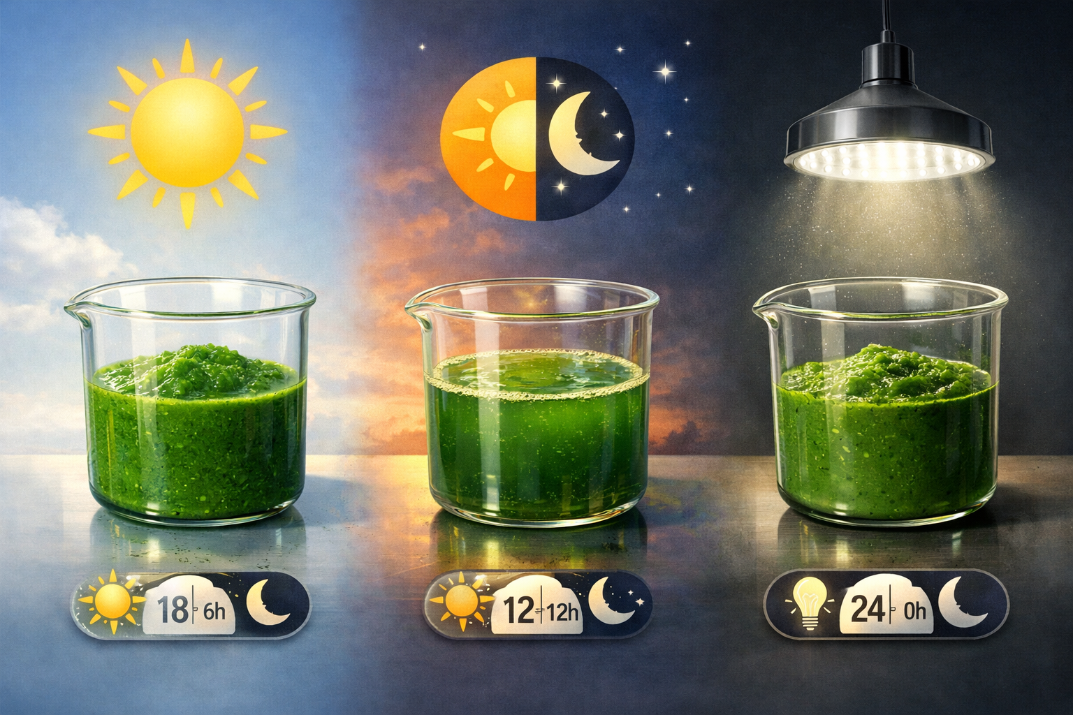 Photoperiod Engineering in Spirulina_ Day–Night Ratios That Improve Yield