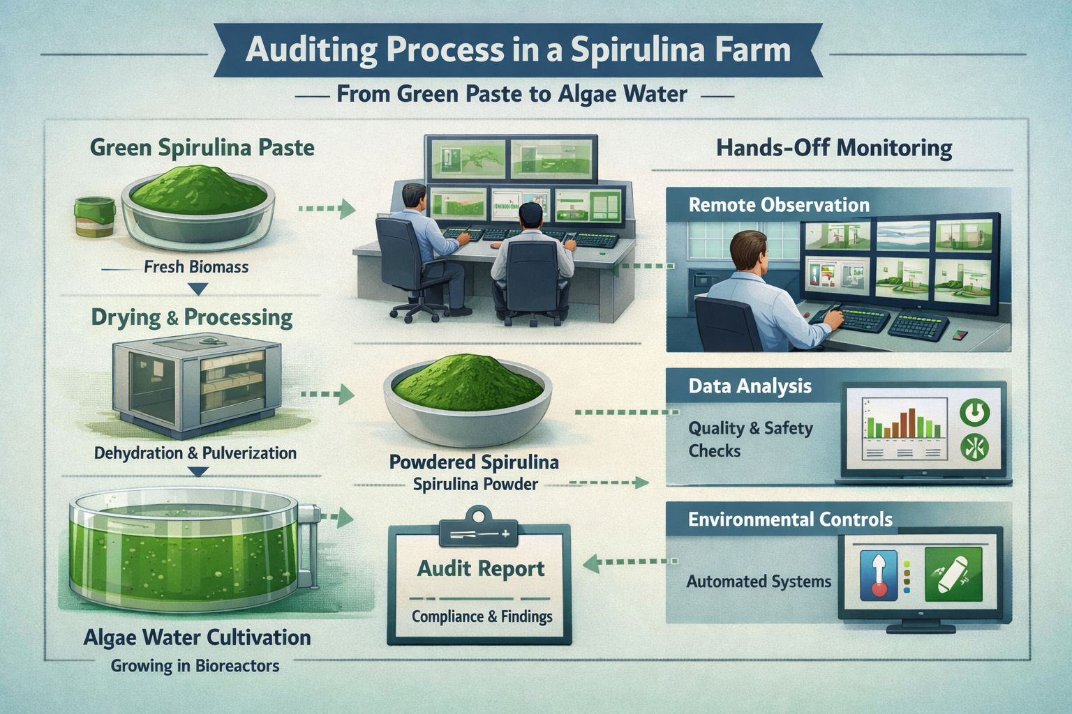 How Buyer Audits Shape Spirulina Farm Operations