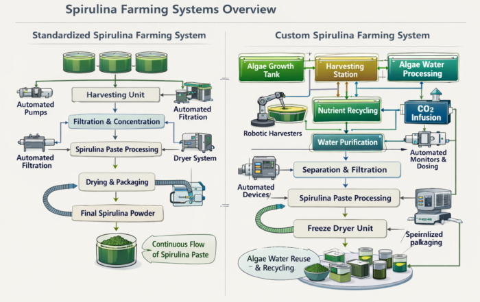 Standardization vs Customization in Spirulina Farming Systems