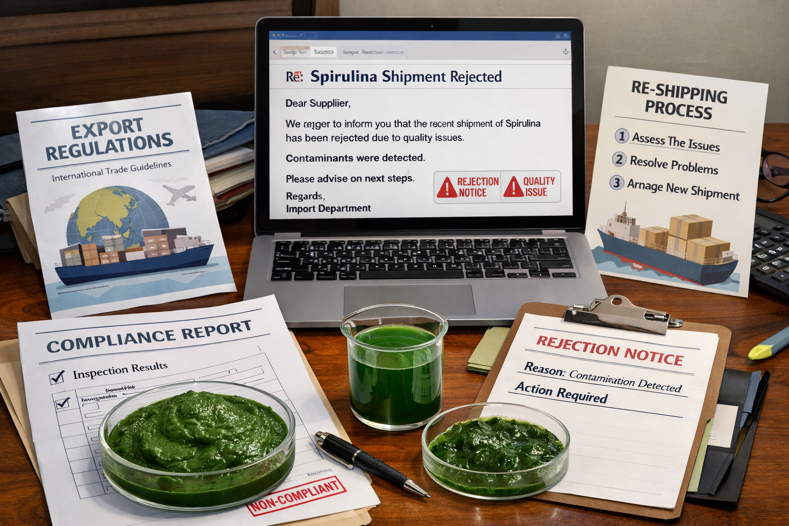 What Happens When a Spirulina Export Shipment Gets Rejected_