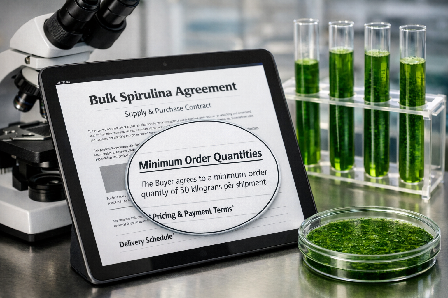 Minimum Order Quantities in Bulk Spirulina Contracts Explained