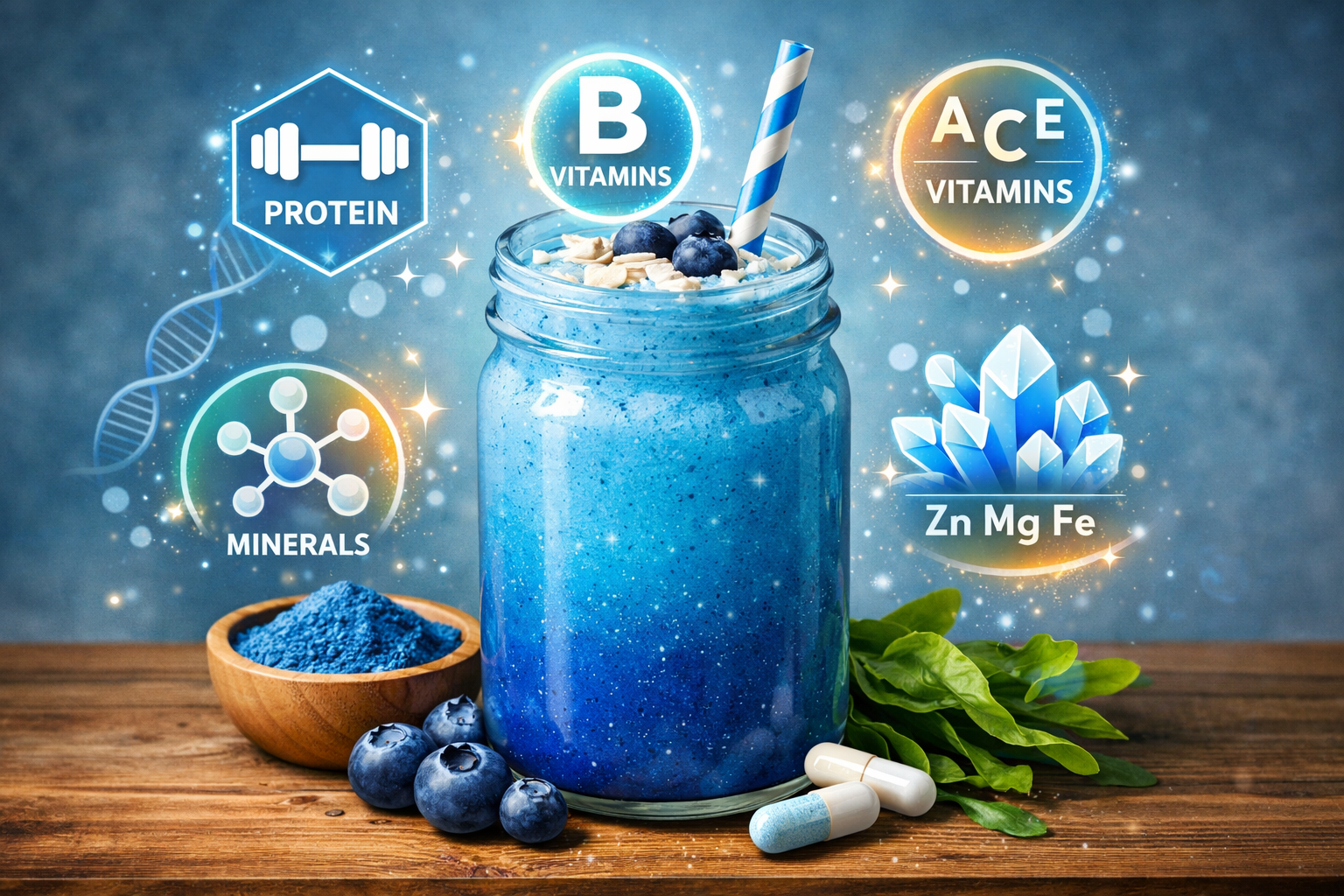 Blue Spirulina Benefits for Skin, Gut, and Immunity