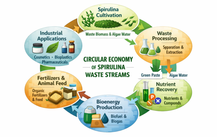 Circular Economy Models Using Spirulina Waste Streams