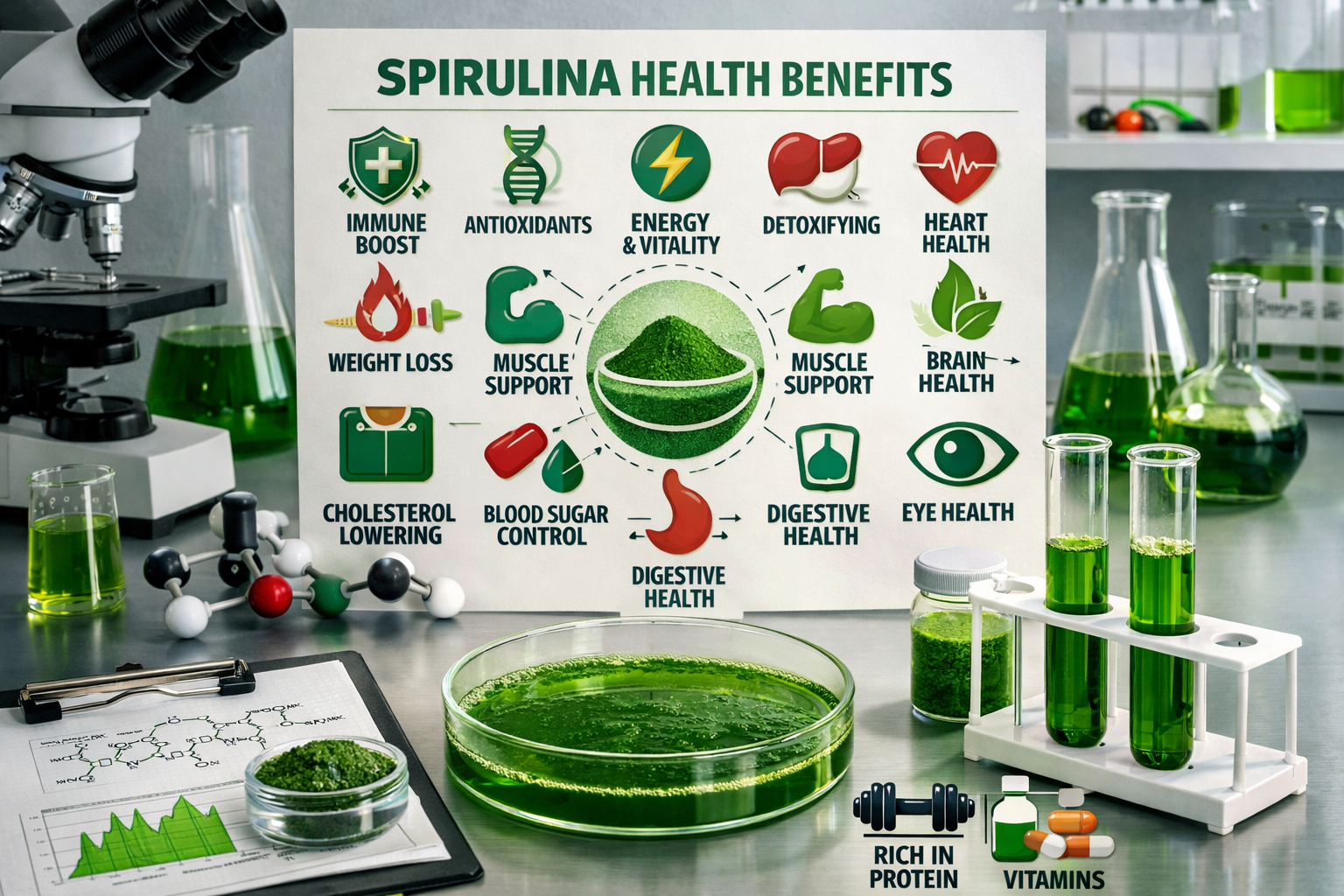 Spirulina Health Benefits for Men and Women