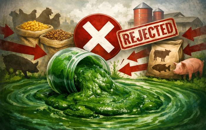 Why Export-Grade Spirulina Fails When Sold Into Feed Markets
