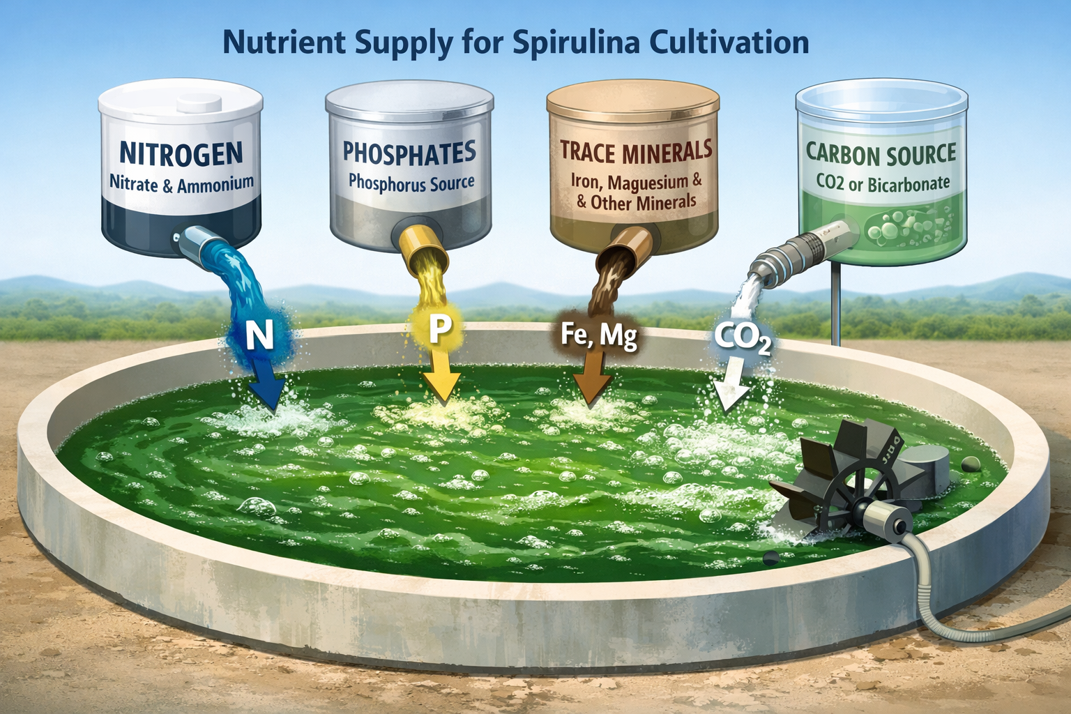 Cultivation of Spirulina_ Pond Setup, Nutrients & Harvesting
