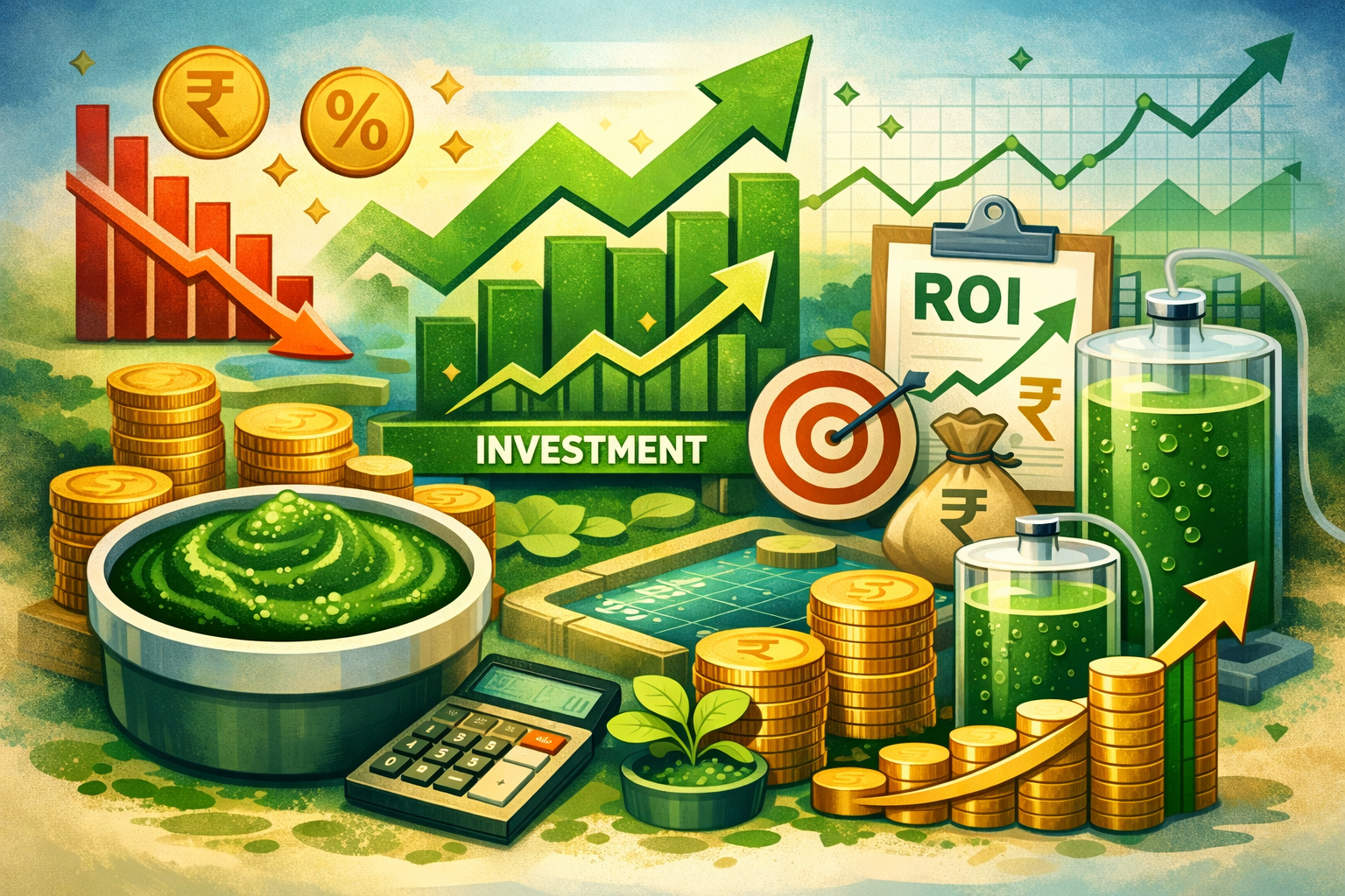 Spirulina Farming Cost in India_ Investment & ROI