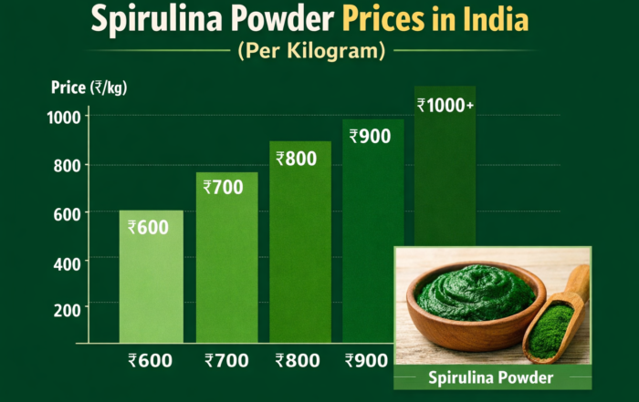 Spirulina Powder Price per Kg in India (Updated Market Rates)